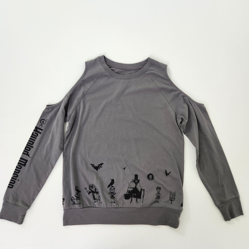 Disney Parks Haunted Mansion Cold Shoulder Sweatshirt size Small